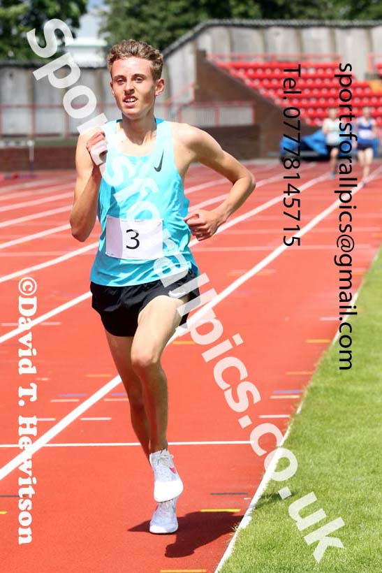 1500 metres, 2021 Northumberland, Durham and Cleveland Schools. Photo: David T. Hewitson/Sports for All Pics